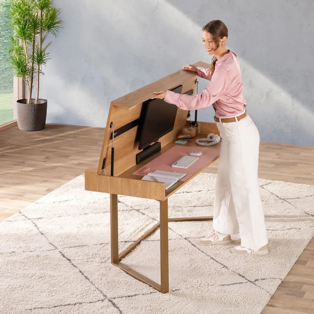 Transformer - Table à bureau - Chêne Scandinave Transformer Table