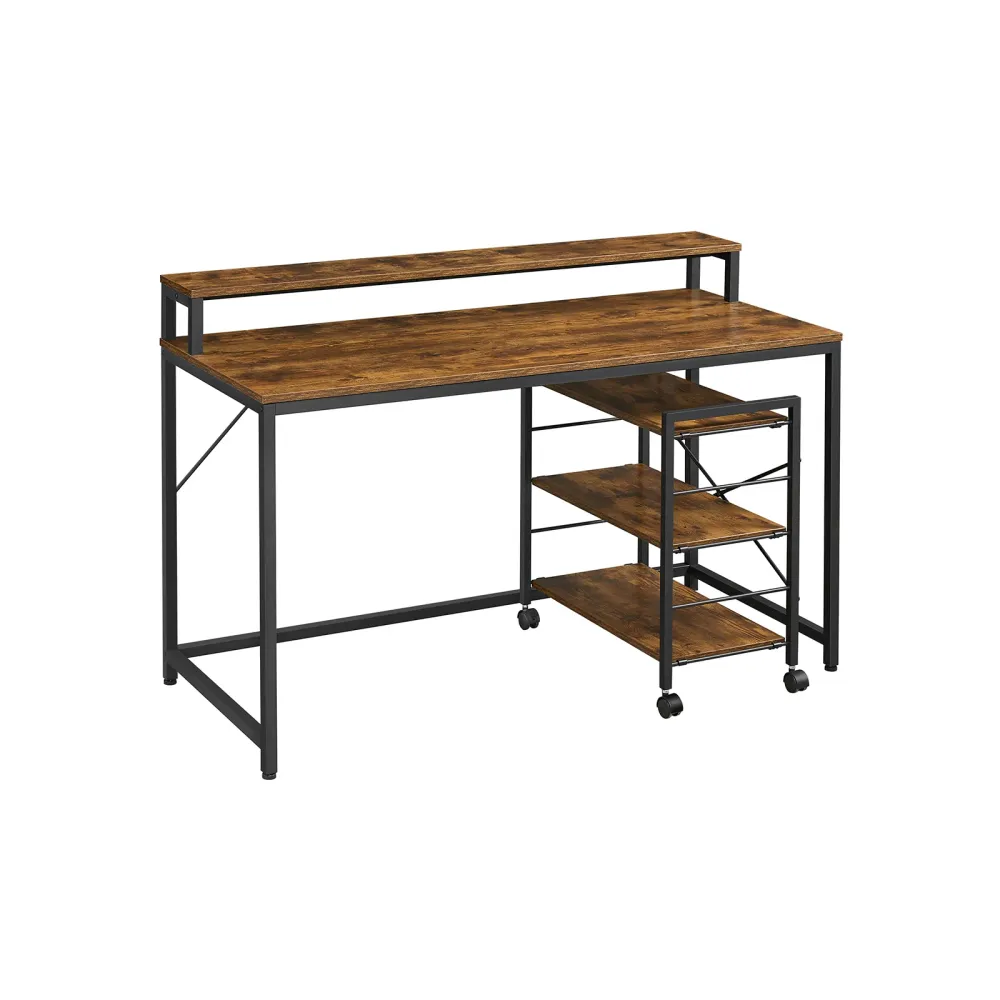 Bureau 118 cm industriel VASAGLE