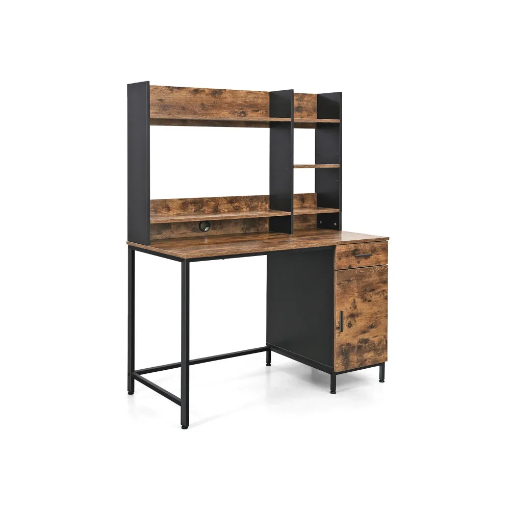 Bureau 120 cm industriel VASAGLE