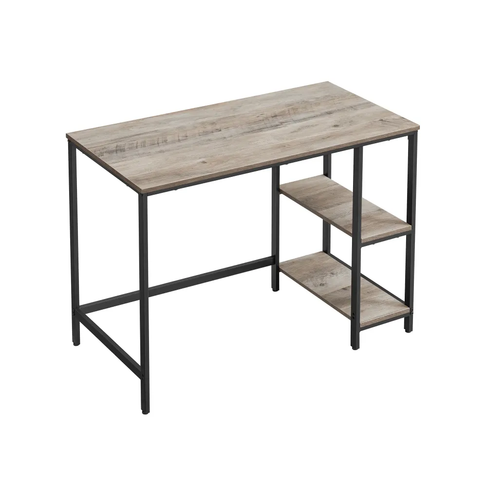 Bureau avec rangement industriel VASAGLE