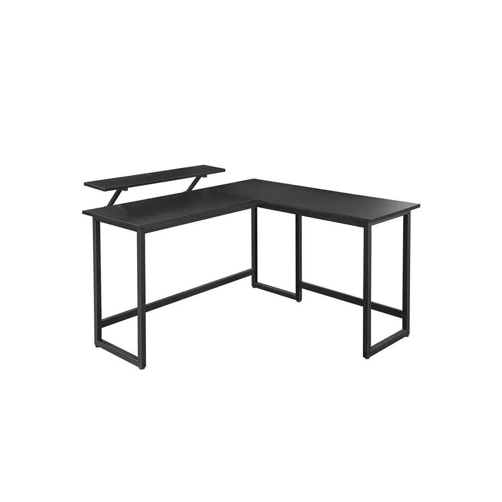 Bureau avec rehausseur d'écran VASAGLE