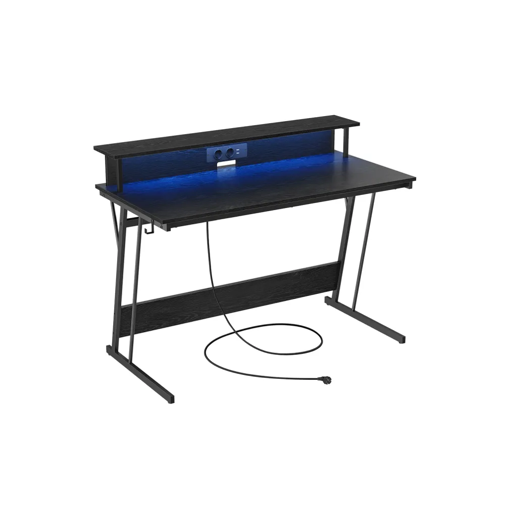 Bureau gaming avec LED VASAGLE