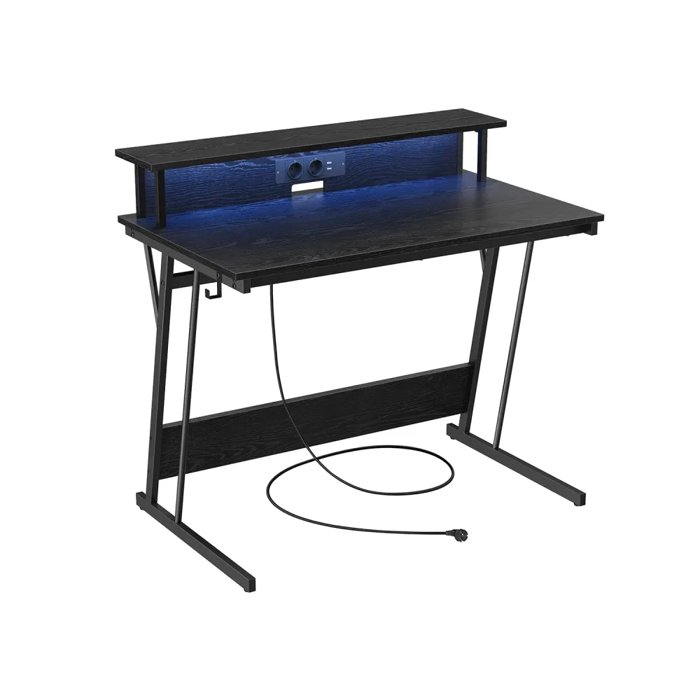 Bureau gaming avec LED VASAGLE