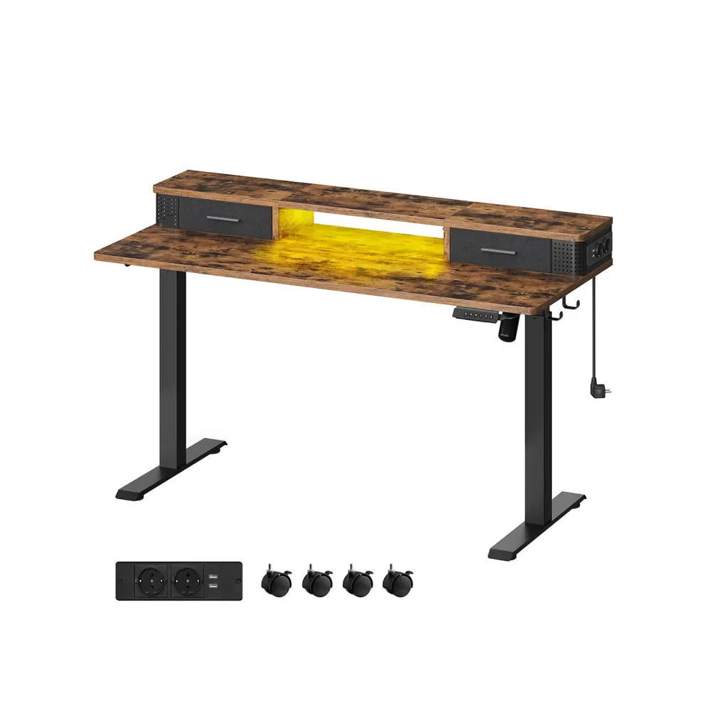 Bureau électrique réglable VASAGLE