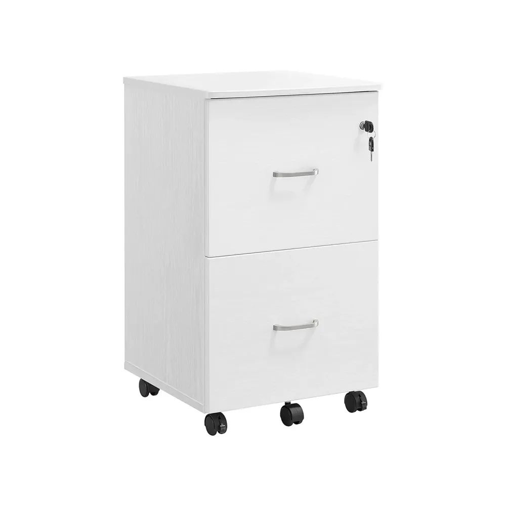 Caisson 2 tiroirs blanc VASAGLE