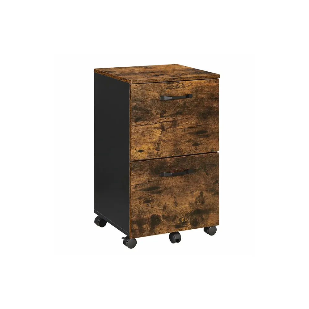Caisson 2 tiroirs rustique VASAGLE