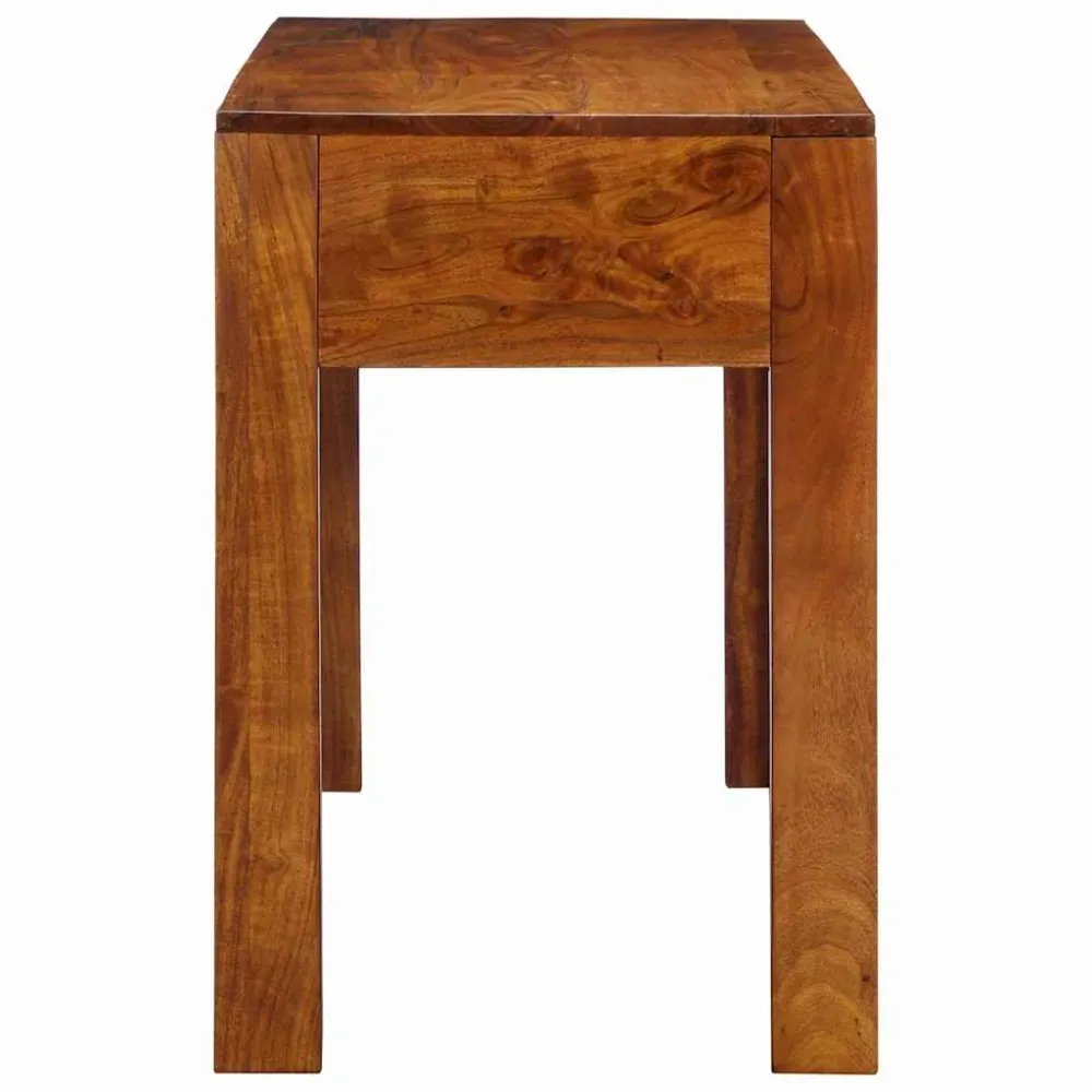 Bureau avec tiroir Marron 110 x 50 x 73 cm Bois d'acacia massif vidaXL