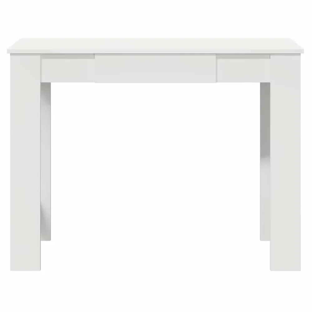 vidaXL Bureau blanc 100x45x75 cm bois d'ingénierie