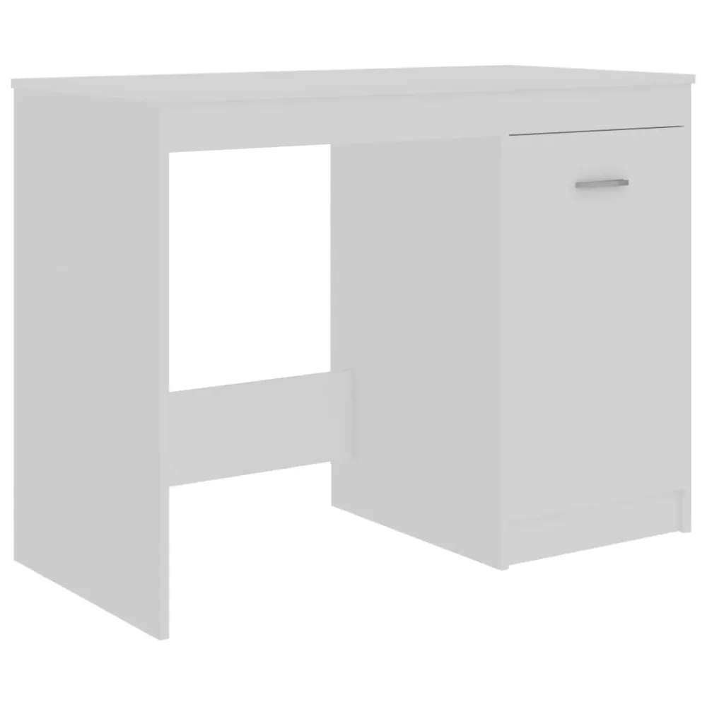 vidaXL Bureau Blanc 100x50x76 cm Bois d'ingénierie