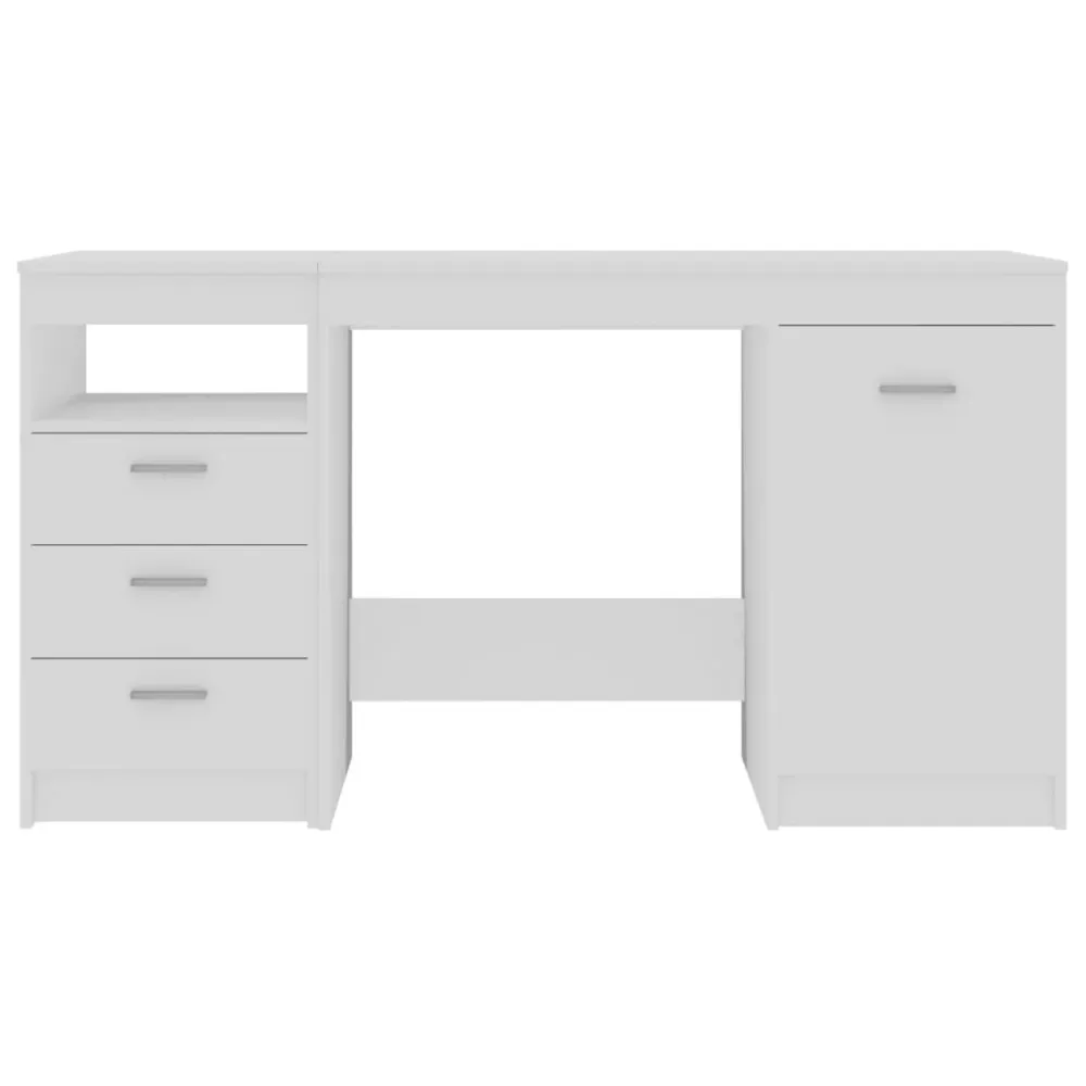 vidaXL Bureau Blanc 140x50x76 cm Aggloméré