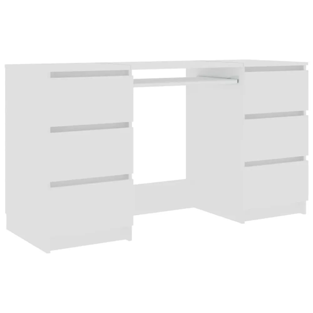 Bureau Blanc 140x50x77 cm Bois d'ingénierie vidaXL