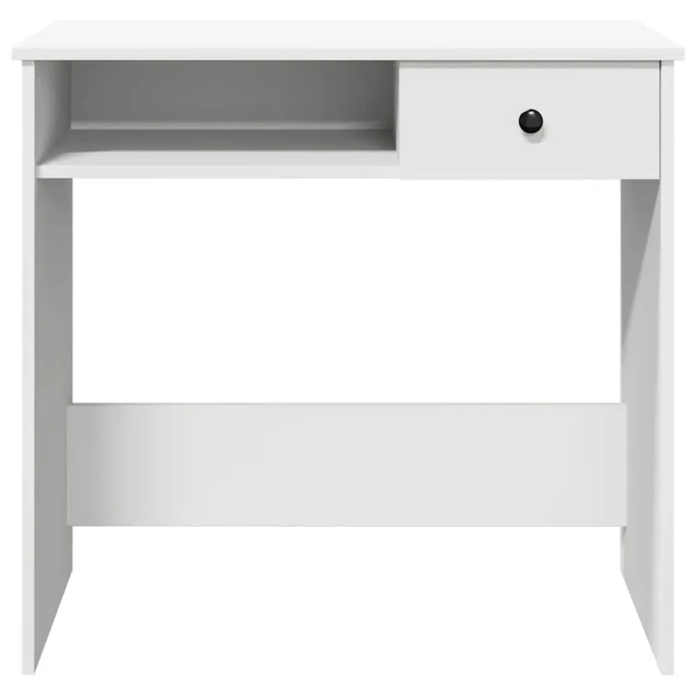 vidaXL Bureau Blanc 80x40x75 cm Bois d'ingénierie