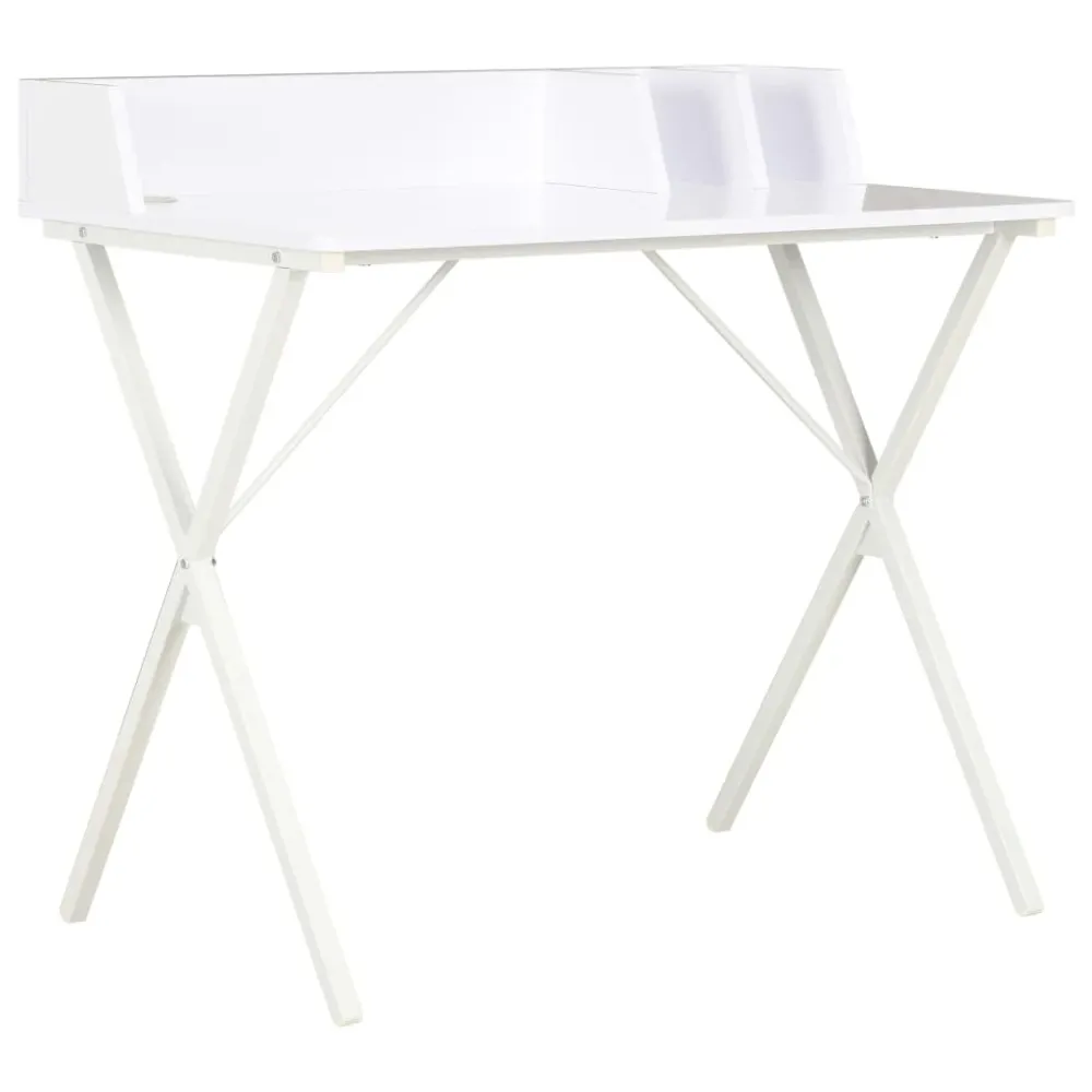vidaXL Bureau Blanc 80x50x84 cm