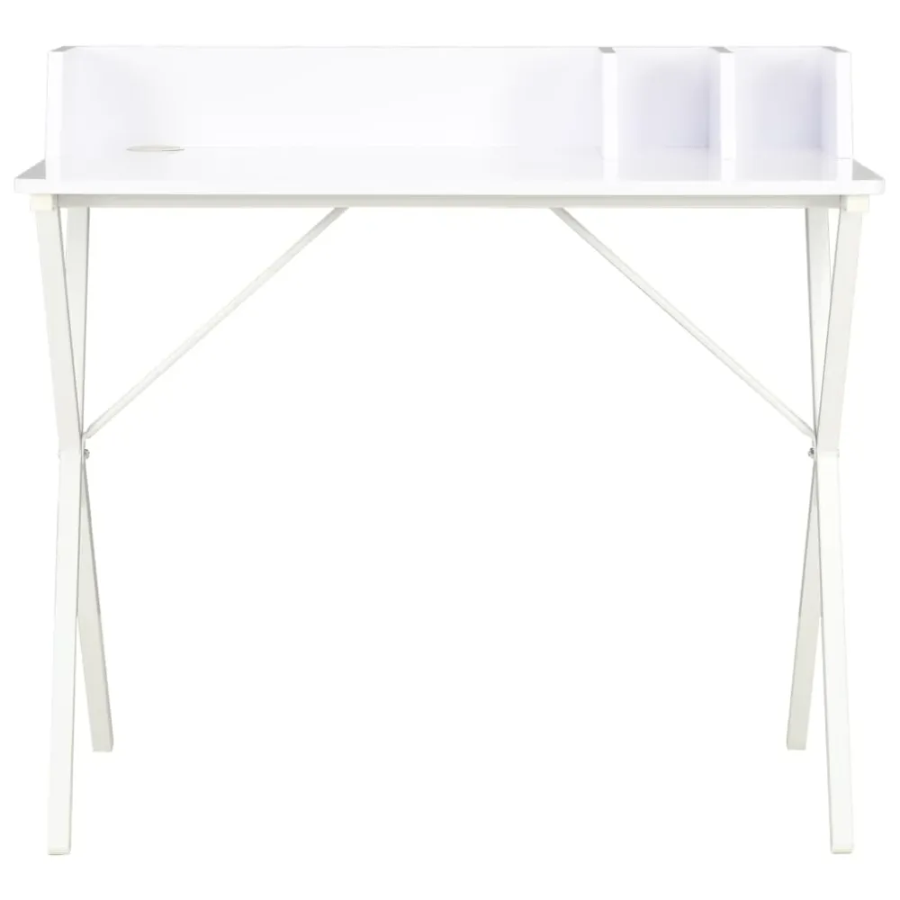 vidaXL Bureau Blanc 80x50x84 cm
