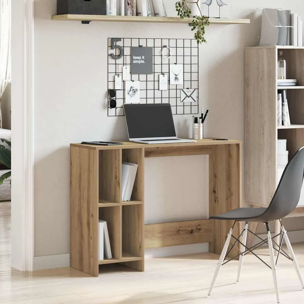 vidaXL Bureau chêne artisanal 102,5x35x75 cm bois d'ingénierie
