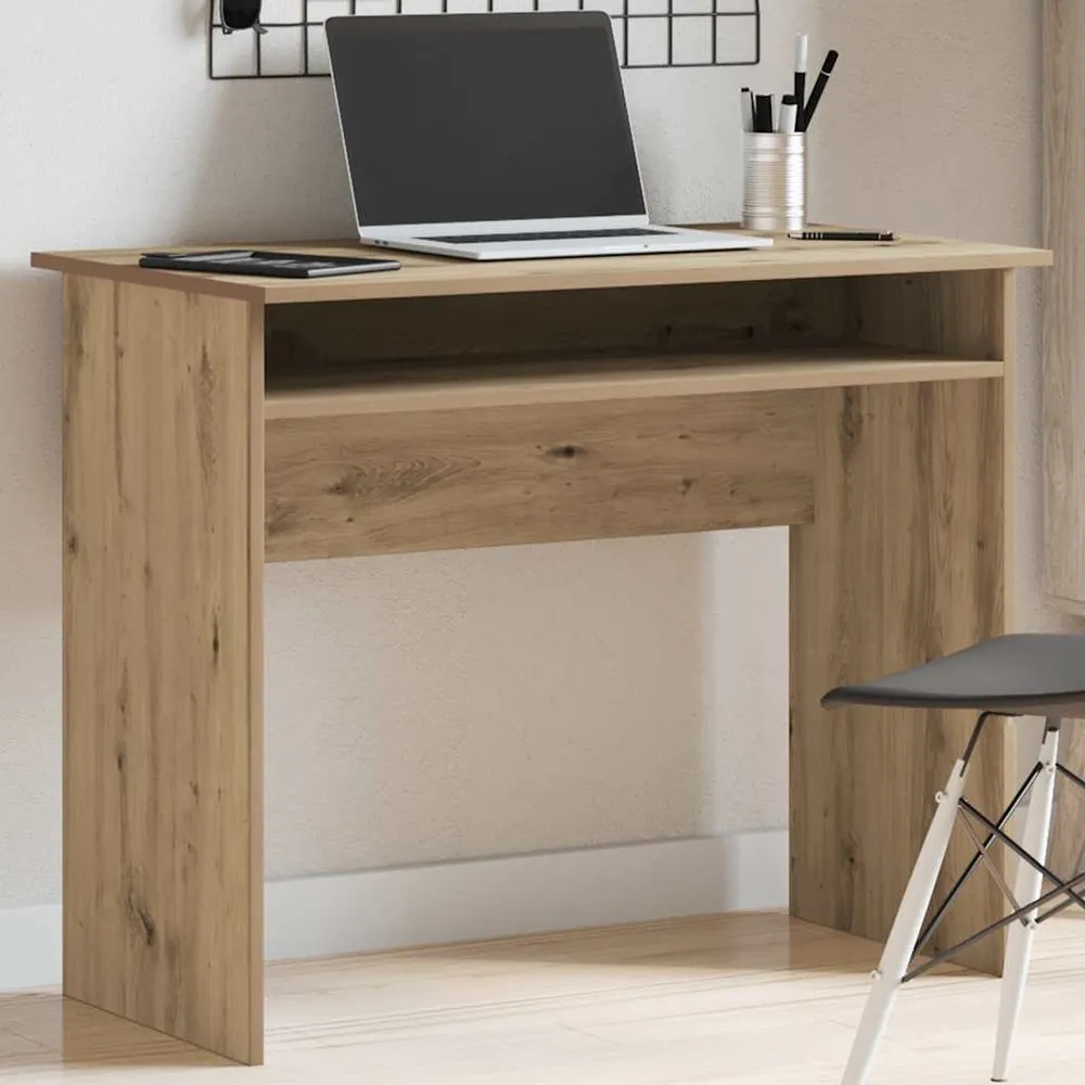 vidaXL Bureau chêne artisanal 90x50x74 cm bois d'ingénierie