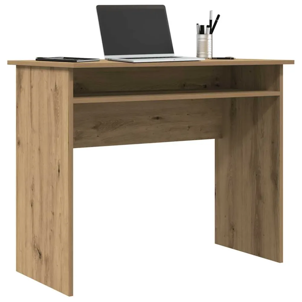 vidaXL Bureau chêne artisanal 90x50x74 cm bois d'ingénierie