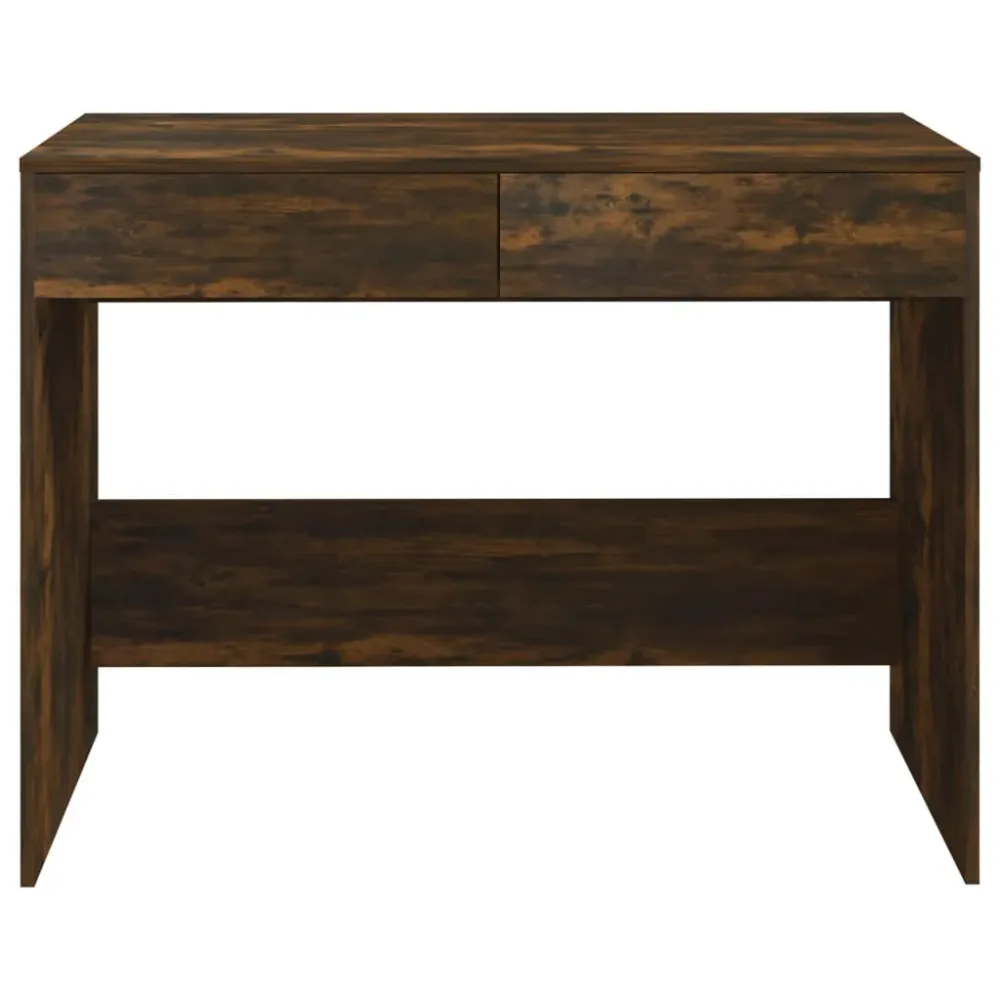 vidaXL Bureau Chêne fumé 101x50x76,5 cm Aggloméré