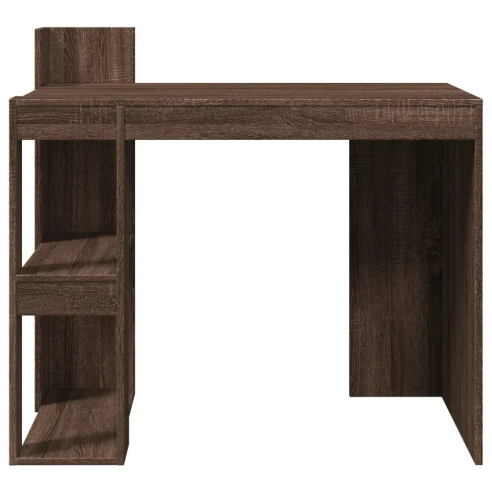 vidaXL Bureau chêne marron 103,5x56,5x94 cm bois d'ingénierie