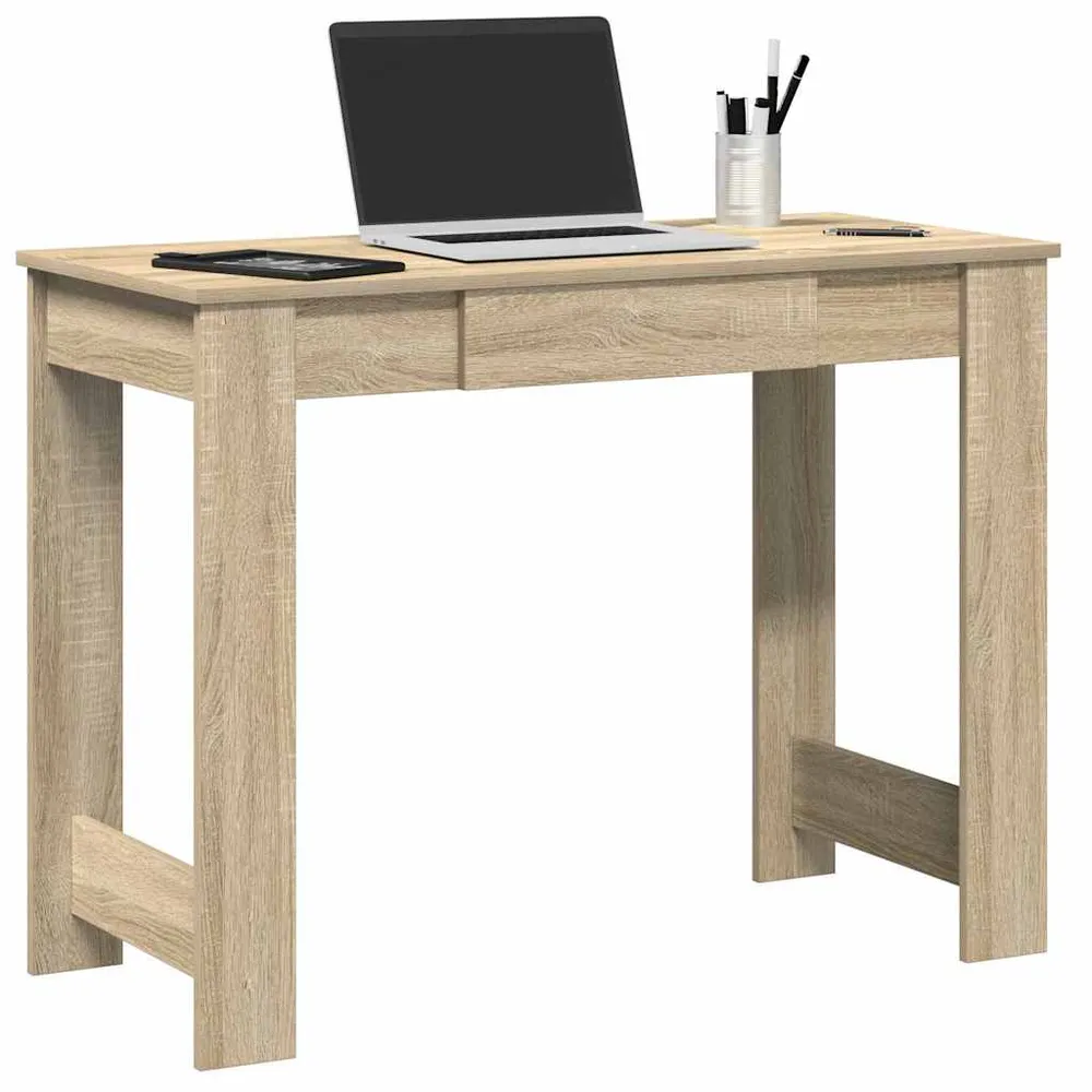vidaXL Bureau chêne sonoma 100x45x75 cm bois d'ingénierie