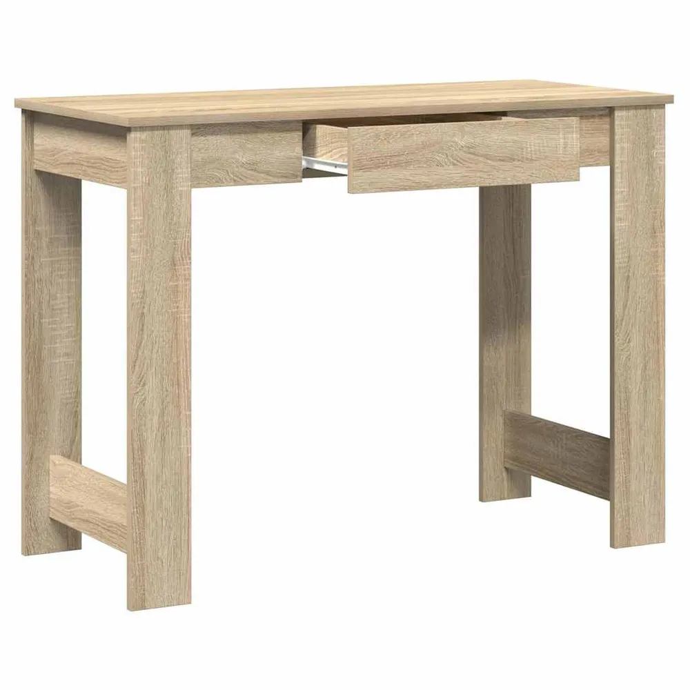 vidaXL Bureau chêne sonoma 100x45x75 cm bois d'ingénierie