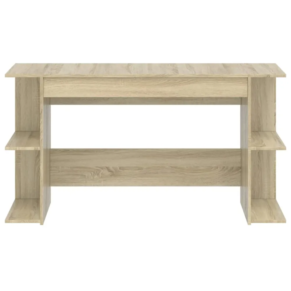 vidaXL Bureau chêne sonoma 140x50x75 cm bois d'ingénierie