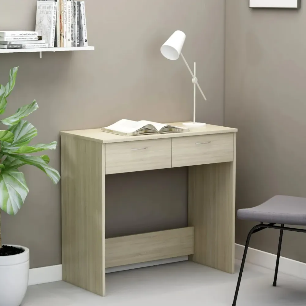 vidaXL Bureau Chêne Sonoma 80x40x75 cm Aggloméré
