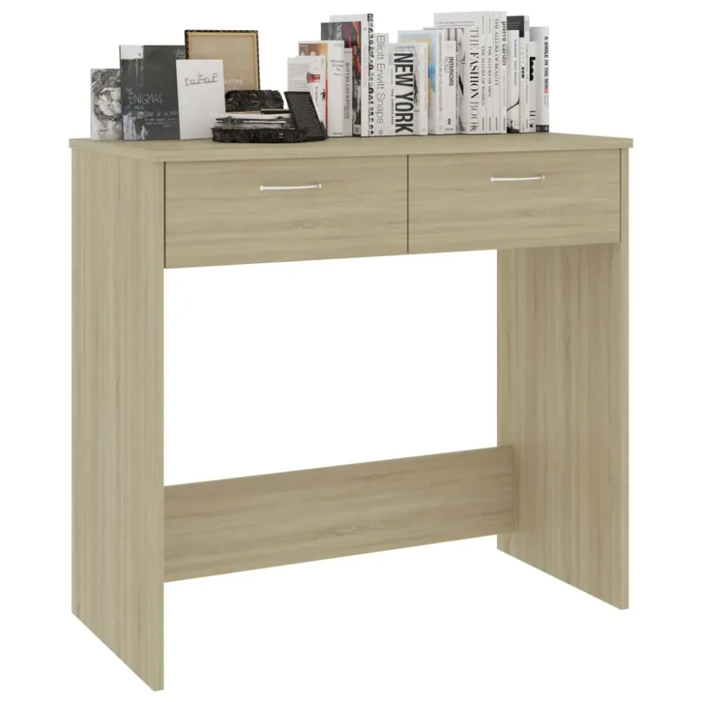 vidaXL Bureau Chêne Sonoma 80x40x75 cm Aggloméré