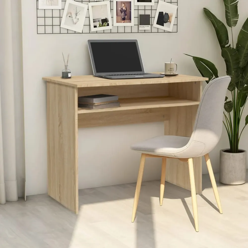 vidaXL Bureau Chêne sonoma 90x50x74 cm Bois d'ingénierie