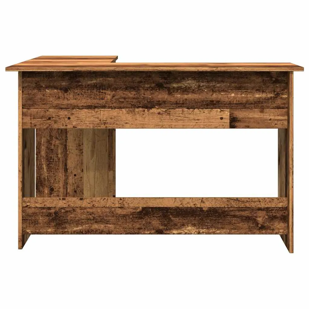 vidaXL Bureau d'angle vieux bois 120x140x75 cm bois d'ingénierie