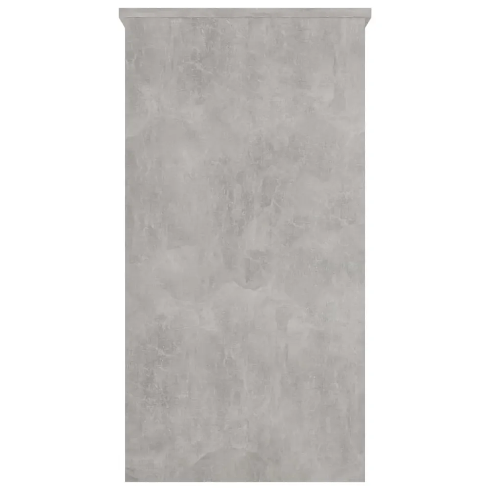 vidaXL Bureau Gris béton 80x40x75 cm Aggloméré