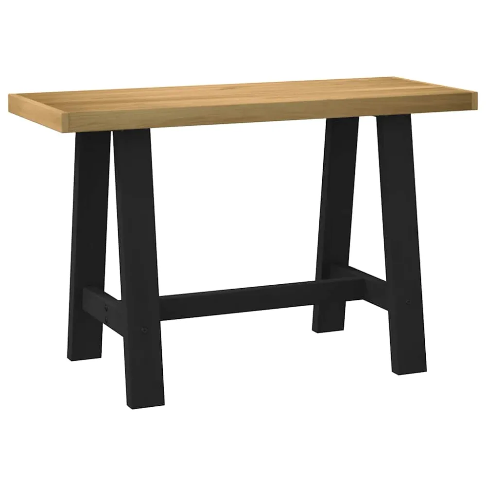 vidaXL Bureau NOAIN pieds en forme de 120x50x75 cm bois massif pin