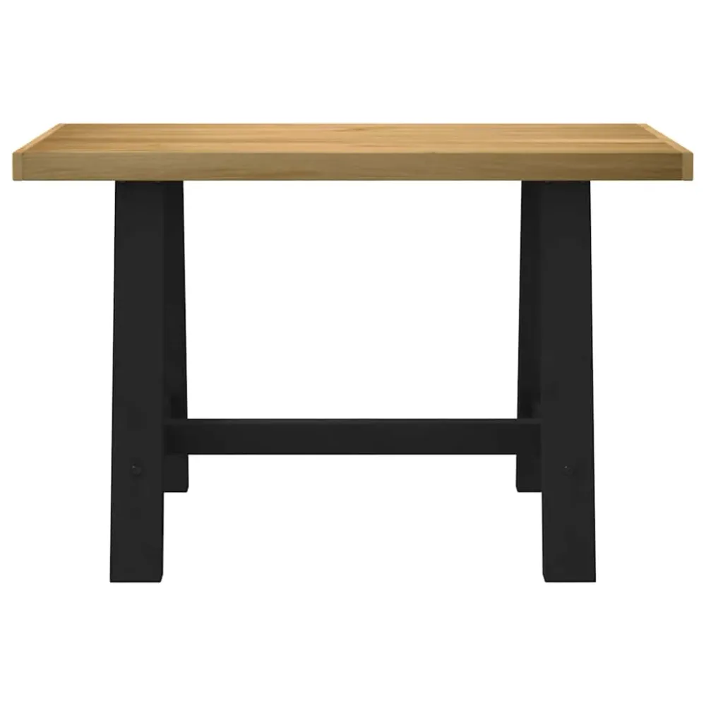 vidaXL Bureau NOAIN pieds en forme de 120x50x75 cm bois massif pin