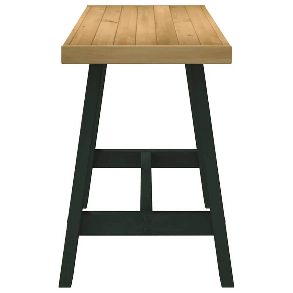 vidaXL Bureau NOAIN pieds en forme de 120x50x75 cm bois massif pin