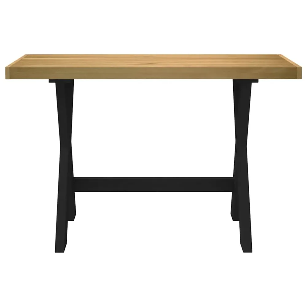 vidaXL Bureau NOAIN pieds en forme de X 120x50x75 cm bois massif pin