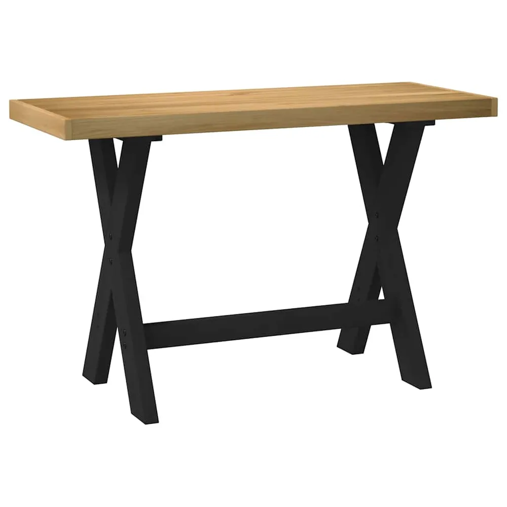 vidaXL Bureau NOAIN pieds en forme de X 120x50x75 cm bois massif pin