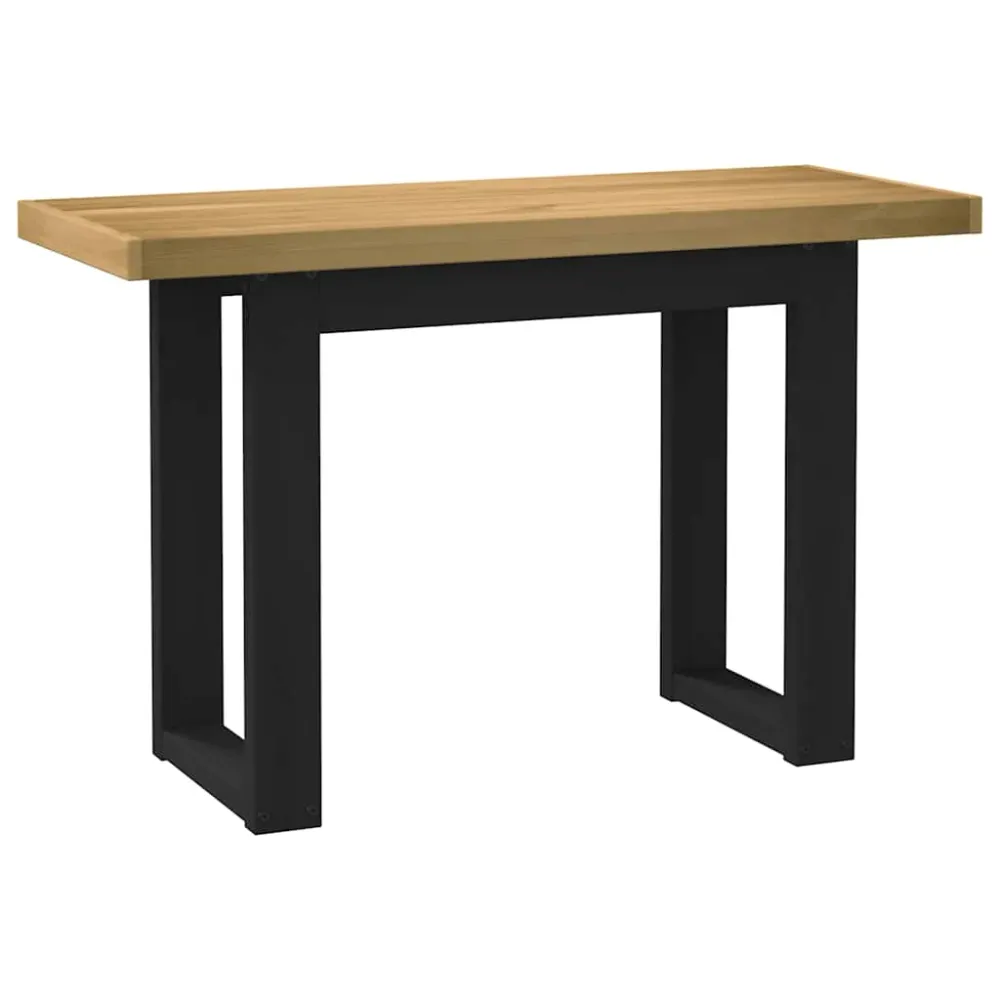 vidaXL Bureau NOAIN pieds en forme de U 120x50x75 cm bois massif pin