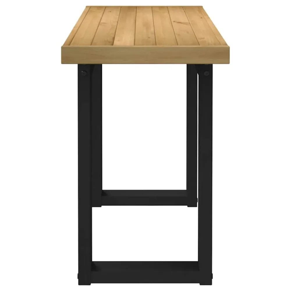vidaXL Bureau NOAIN pieds en forme de U 120x50x75 cm bois massif pin