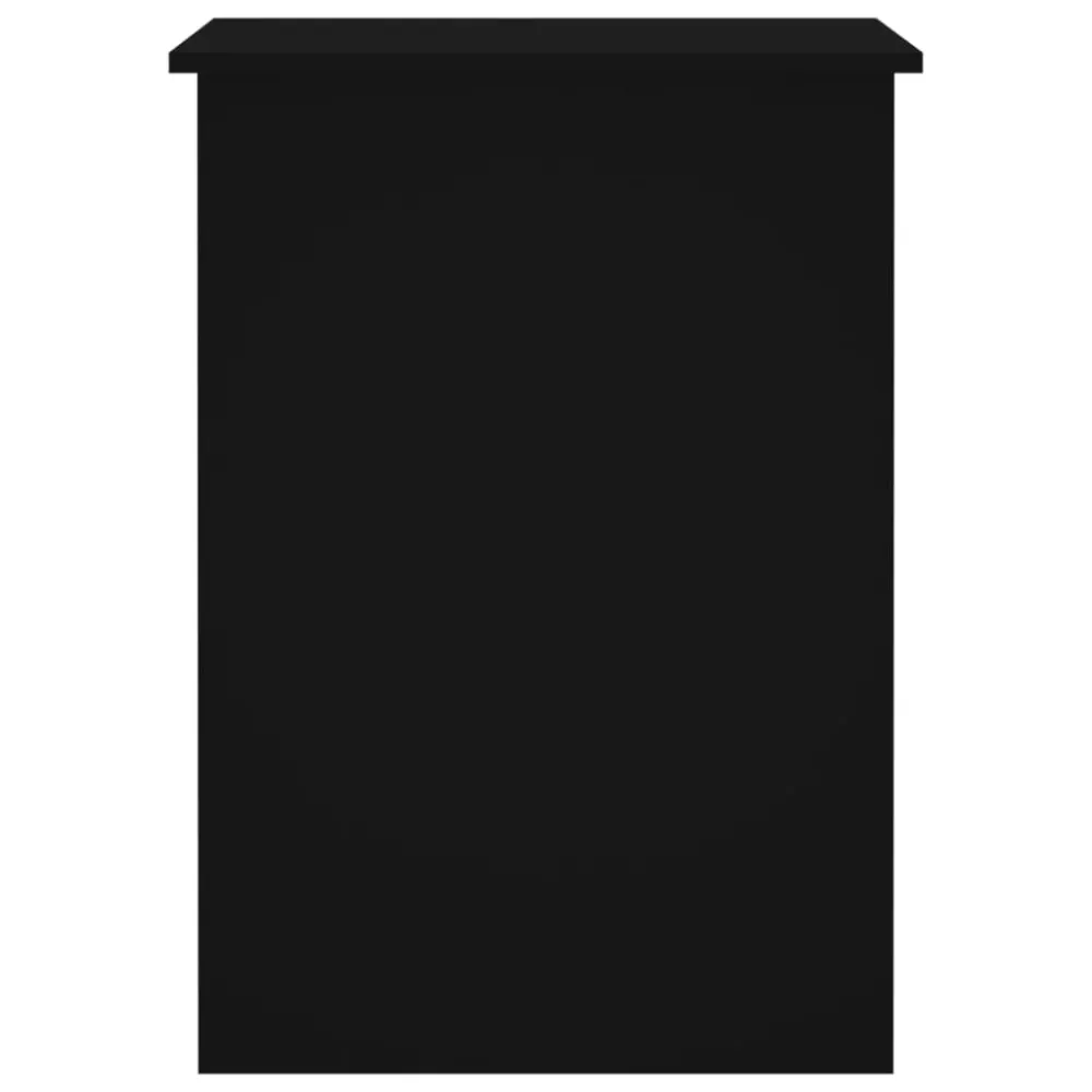 vidaXL Bureau Noir 100x55x75 cm Bois d'ingénierie