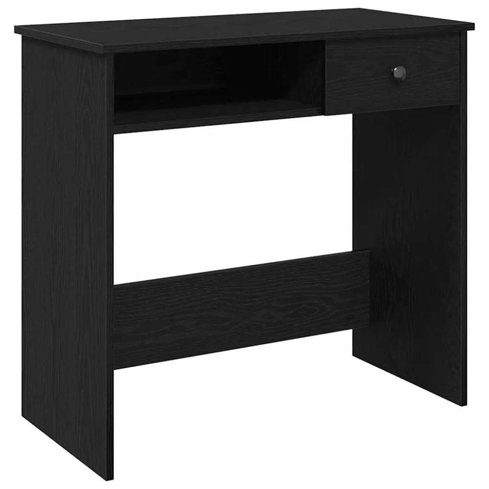 vidaXL Bureau Noir 80x40x75 cm Aggloméré