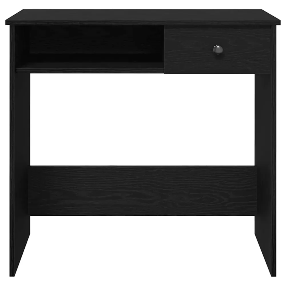 vidaXL Bureau Noir 80x40x75 cm Aggloméré