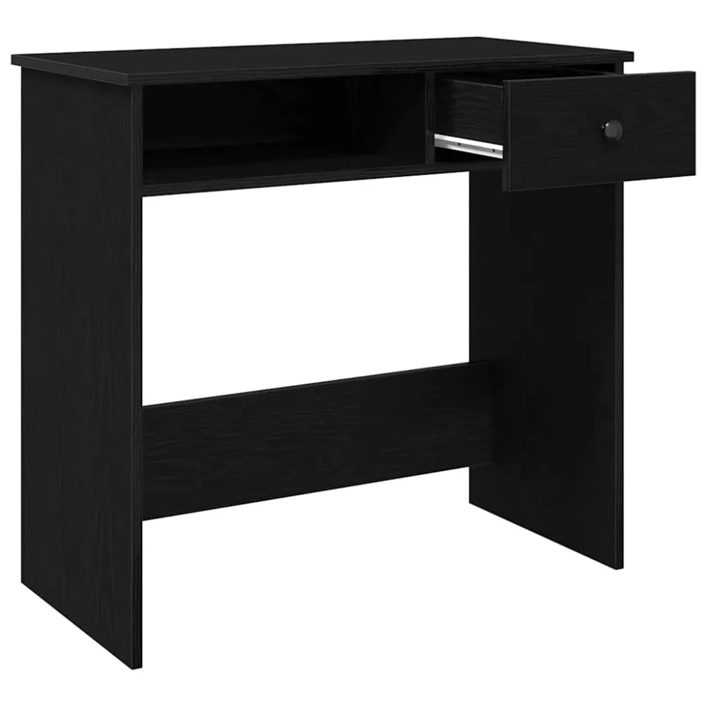 vidaXL Bureau Noir 80x40x75 cm Aggloméré
