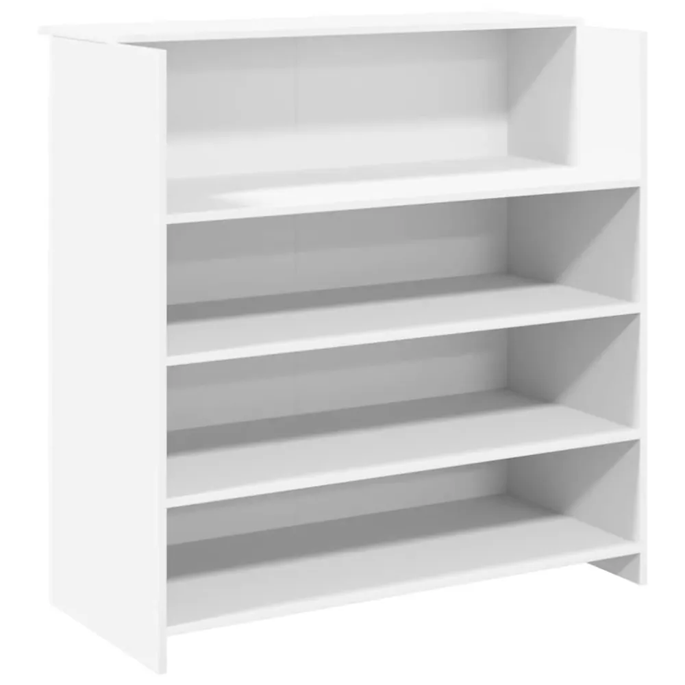 Bureau de réception blanc 100x50x103,5 cm bois d'ingénierie vidaXL