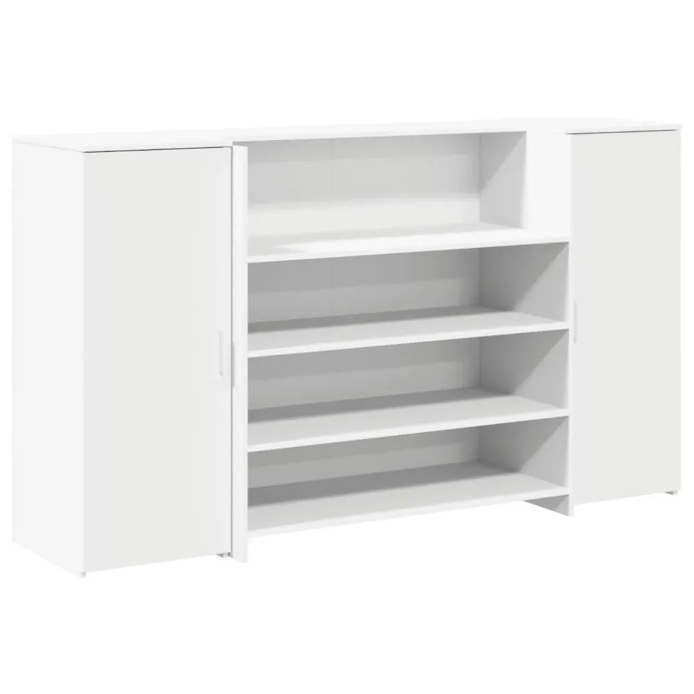 Bureau de réception Blanc 180x50x103,5 cm Bois d'ingénierie vidaXL