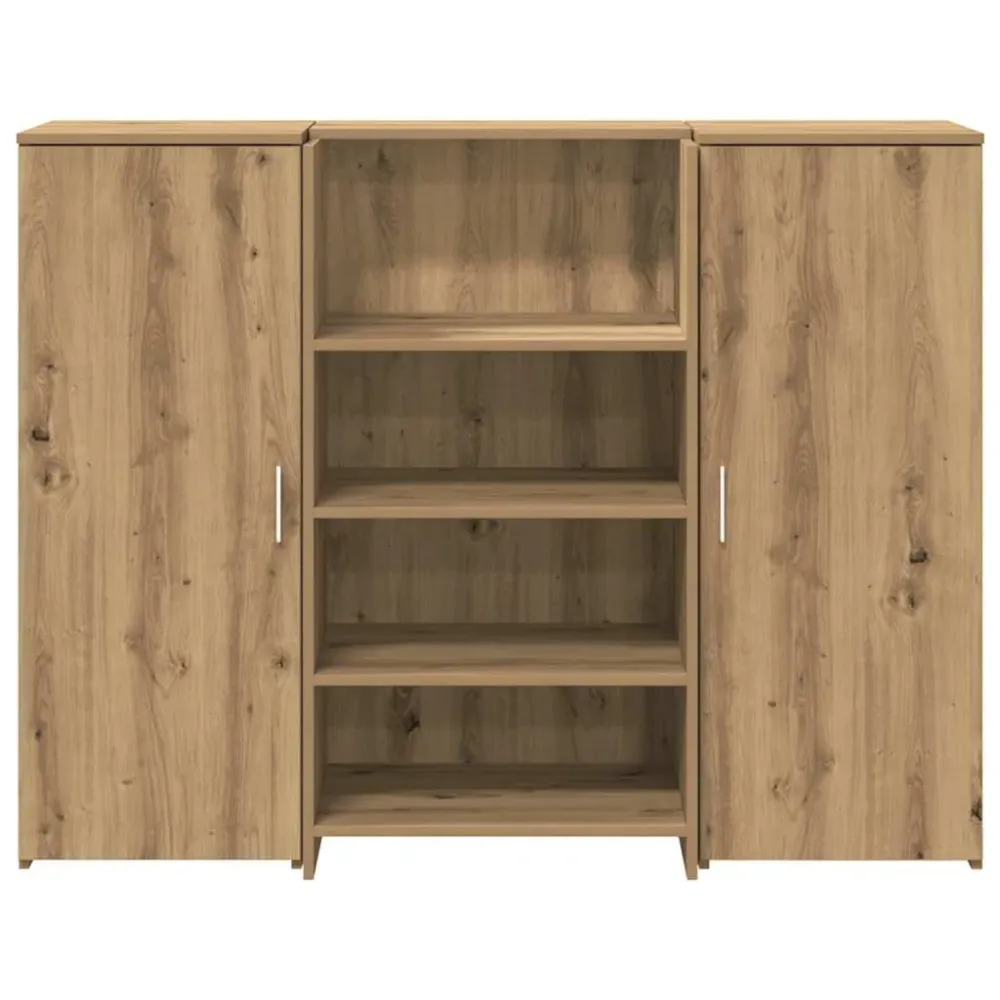 Bureau réception chêne artisanal 135x50x103,5cm bois ingénierie vidaXL
