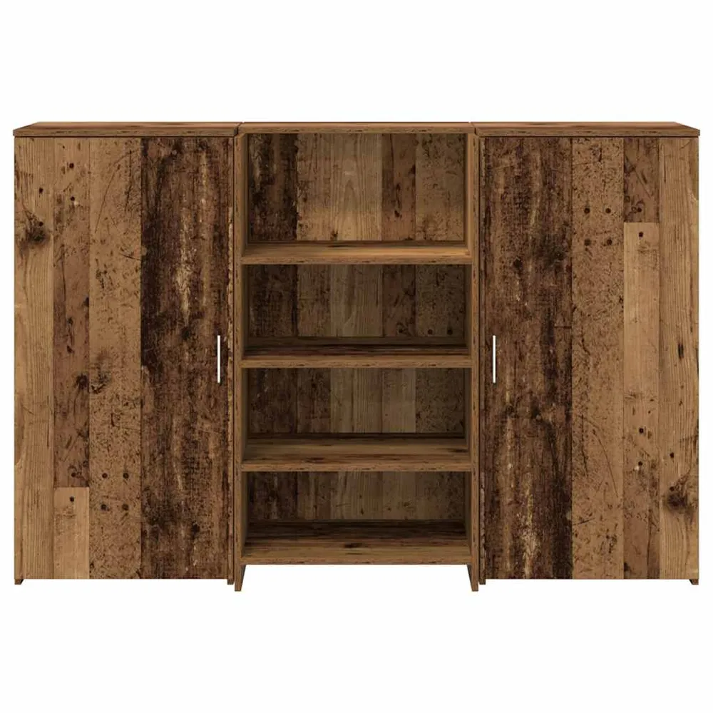 Bureau de réception vieux bois 155x50x103,5cm bois d'ingénierie vidaXL