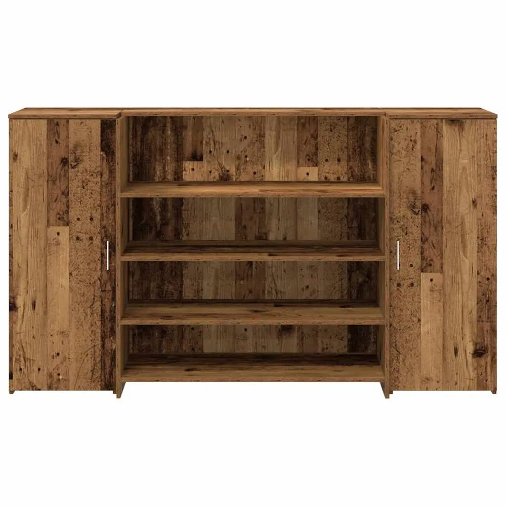 Bureau de réception vieux bois 180x50x103,5cm bois d'ingénierie vidaXL
