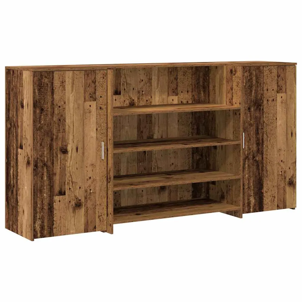 Bureau de réception vieux bois 200x50x103,5cm bois d'ingénierie vidaXL