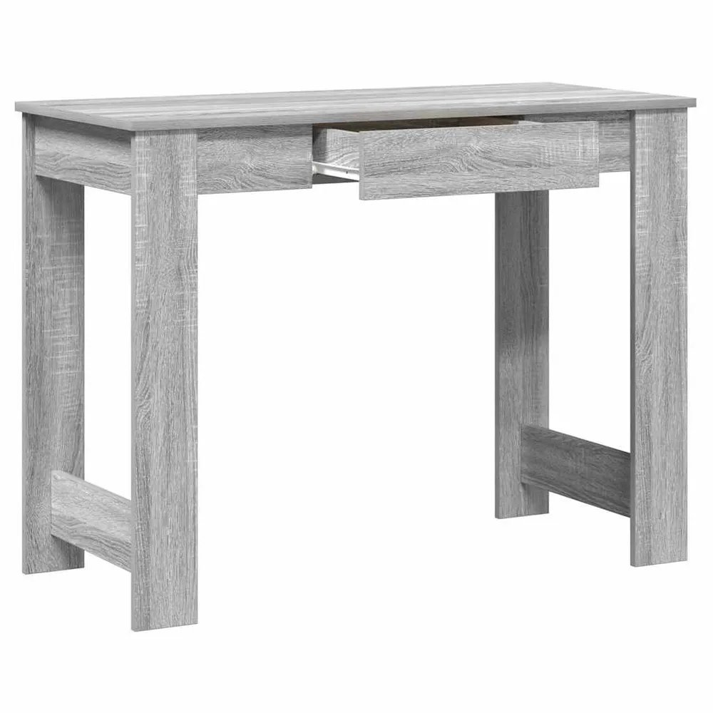 vidaXL Bureau sonoma gris 100x45x75 cm bois d'ingénierie