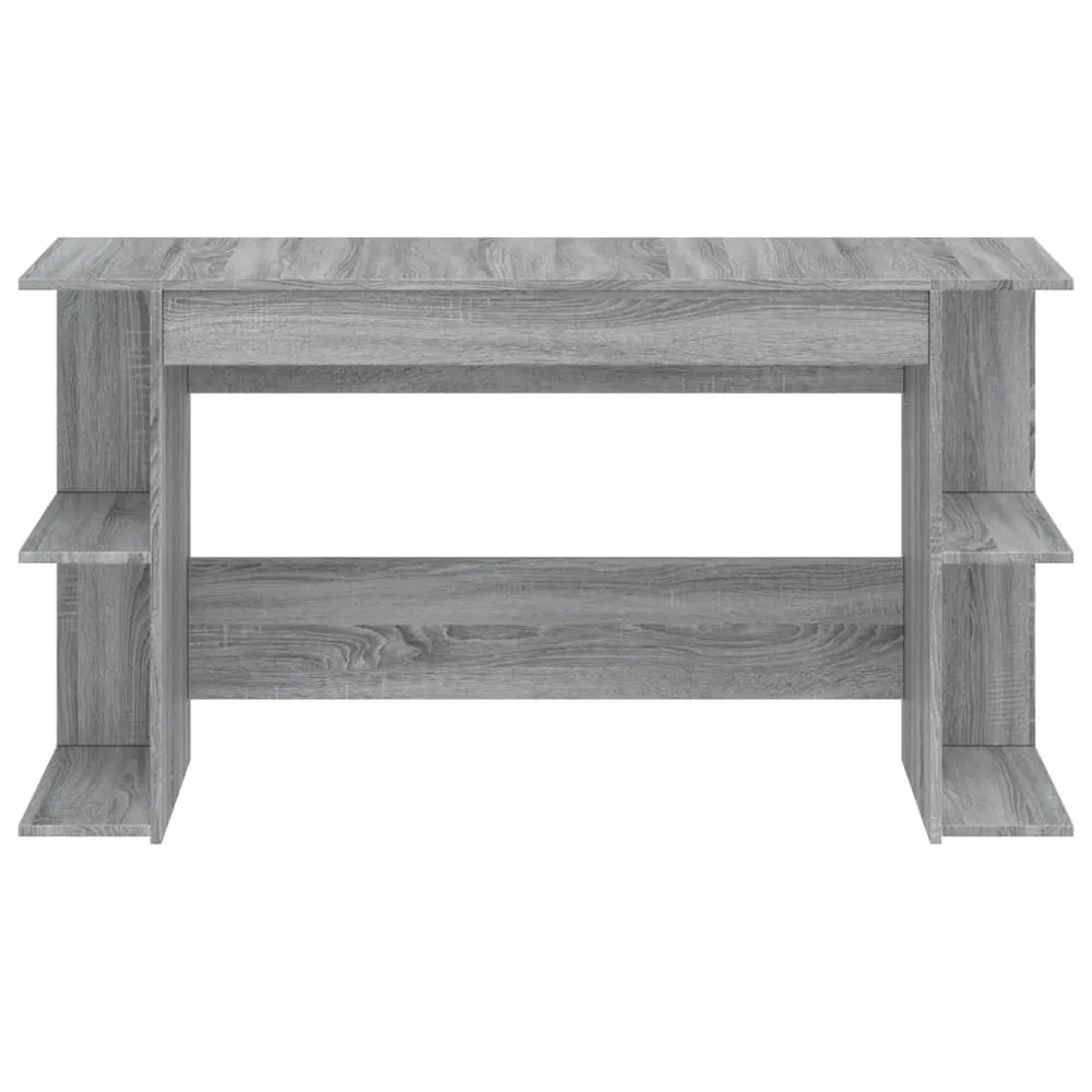 vidaXL Bureau sonoma gris 140x50x75 cm bois d'ingénierie